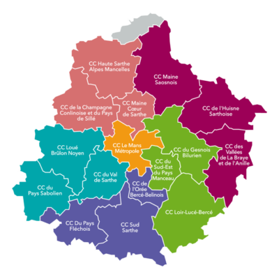 Communautés de communes partenaires Initiative Sarthe Carrefour